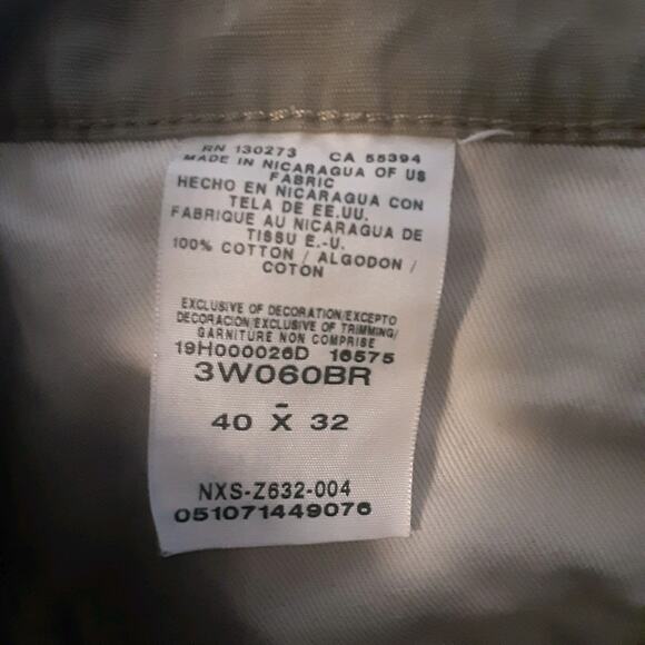 Wrangler RIGGS Workwear Mens 40x32 Canvas Double Front Knee Cargo Pants Brown - Picture 6 of 11